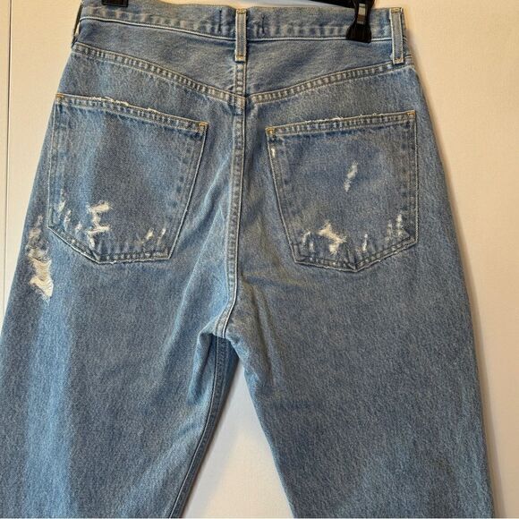 AGOLDE 90’s Mid Rise Loose Fit Fall Out Blue Women’s Size 25 Style A069C-811 - Picture 7 of 11